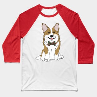 Christmas Corgi Baseball T-Shirt